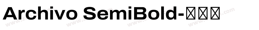 Archivo SemiBold字体转换